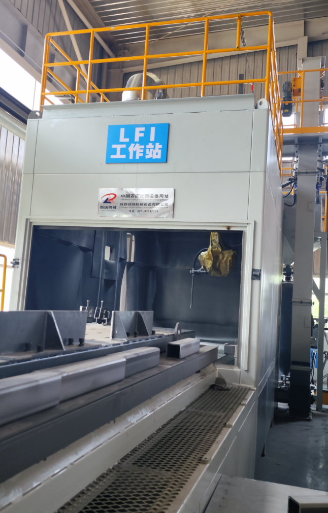 西城无尘环保自动喷砂机，车间更安全更规范