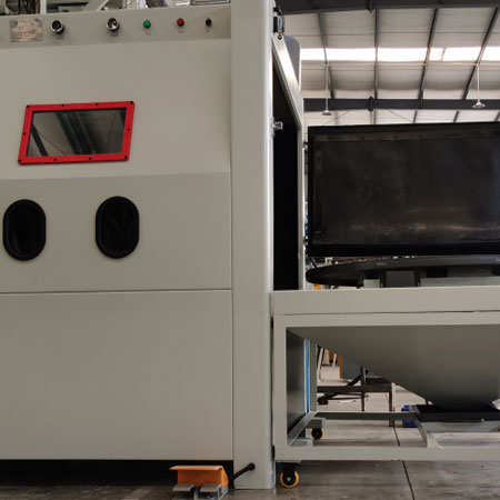 西城无尘喷砂机半自动模具喷砂机